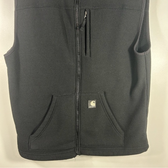 Carhartt Regular Fit Fleece Full Zip Vest; Chest Zip Pocket; Mens Size Medium - Picture 4 of 15